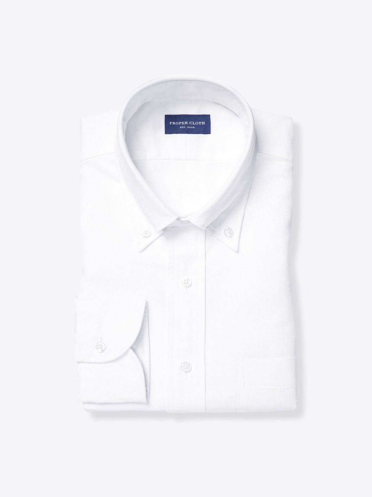 Indflydelsesrig kedelig Kan ignoreres Portuguese Off White Cotton and Hemp Oxford Shirt by Proper Cloth