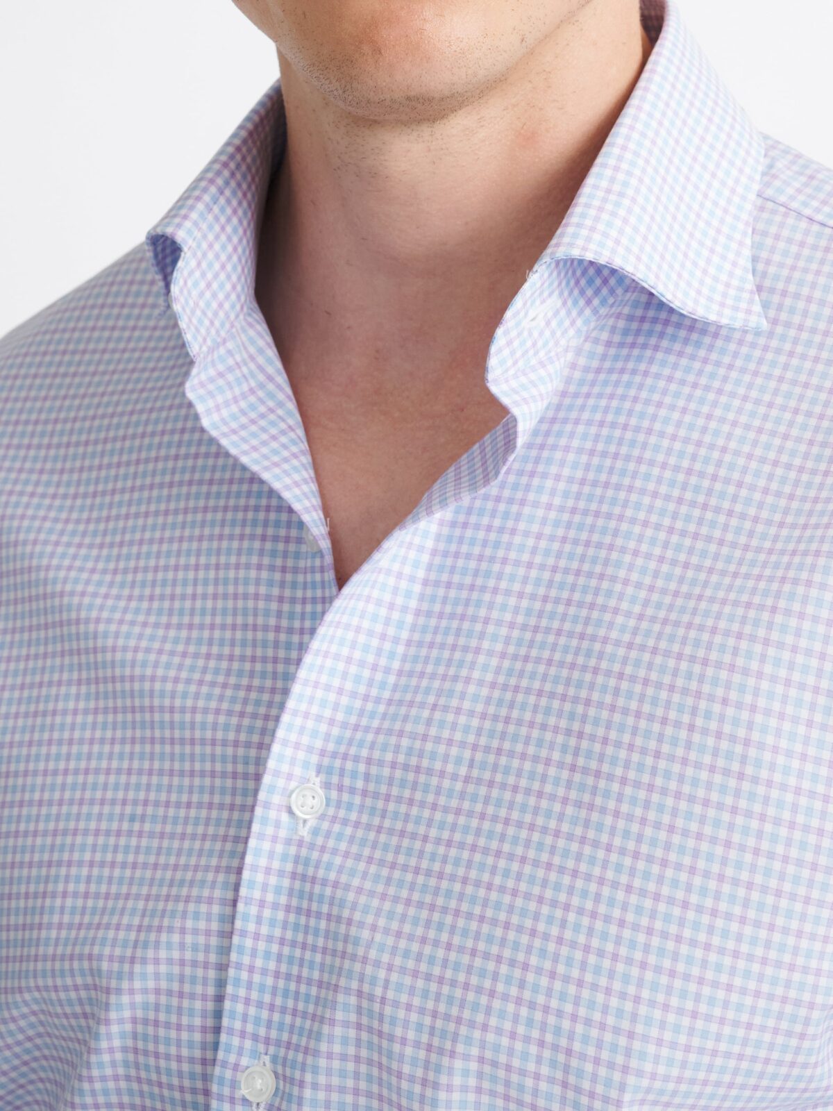 The Thomas Mason Wrinkle-Resistant Dress Shirt in Blue and