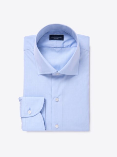 Shop Allen 120s Light Blue Wrinkle-Resistant Broadcloth