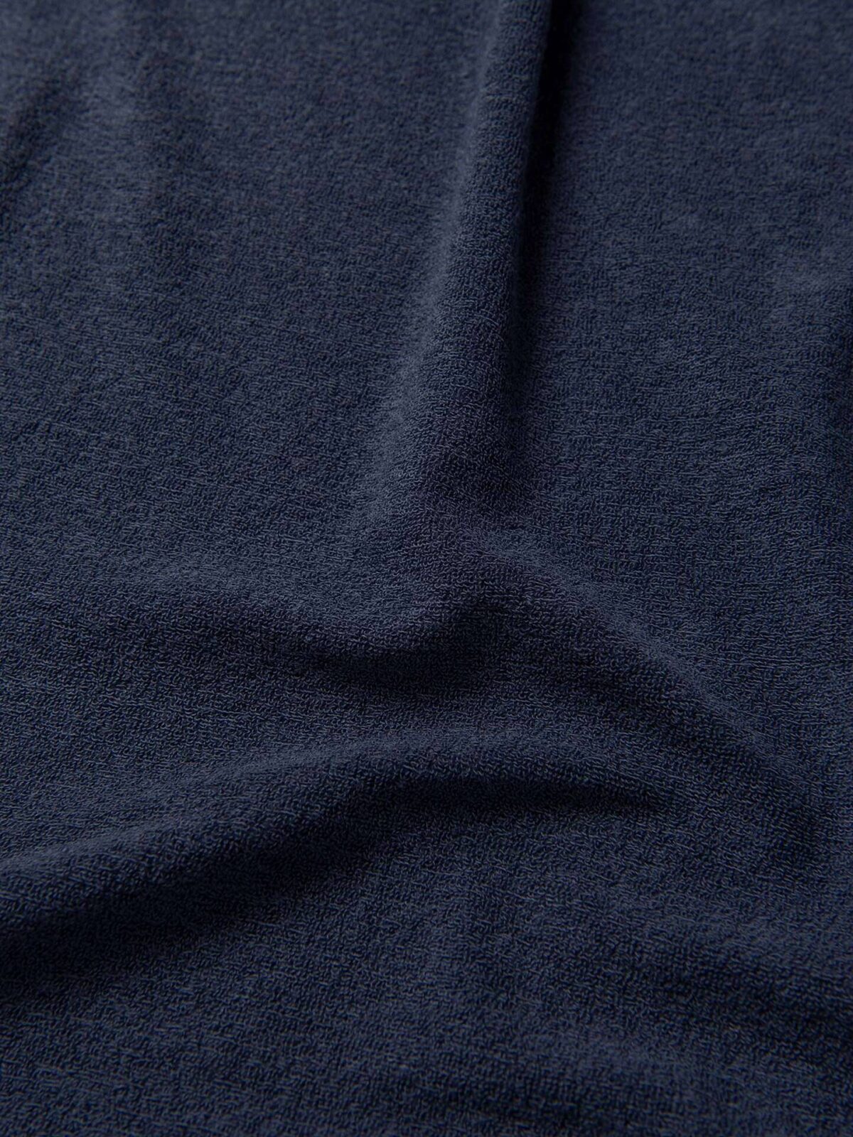 Japanese Faded Navy Terry Cloth Knit Shirts by Proper Cloth