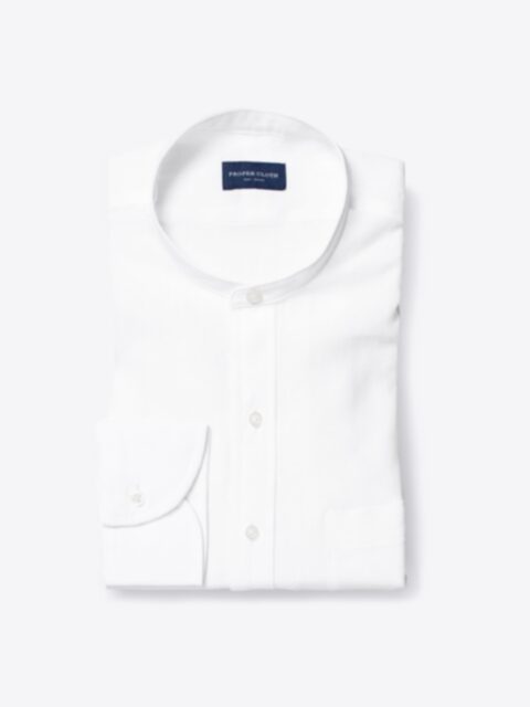 Shop Grandi and Rubinelli Washed White Lightweight Linen