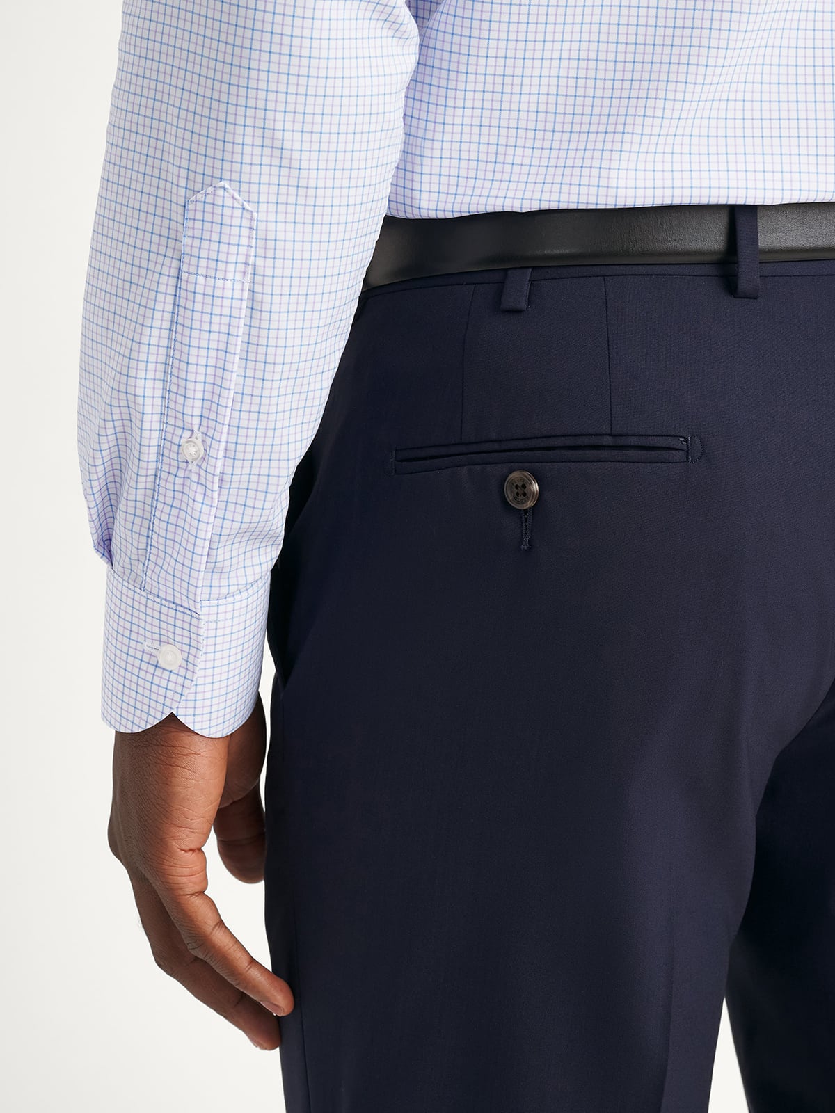 The Performance Dress Shirt in Blue and Lavender Tattersall The Performance Dress Shirt in Blue and Lavender Tattersall
