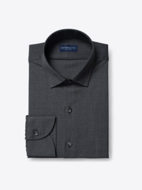 Shop Reda Dark Grey Melange Merino Wool