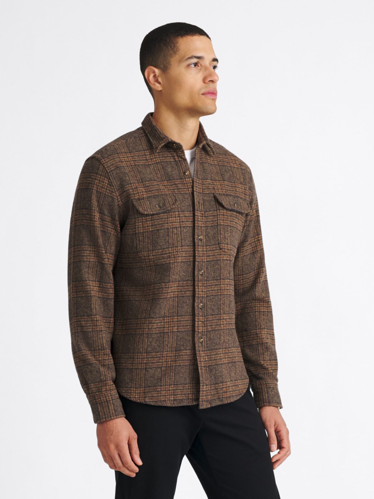 The Japanese Low Twist Shirt in Hickory Glen Plaid