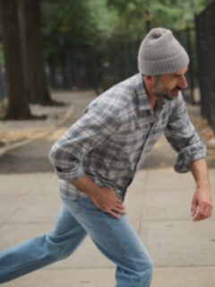 The Satoyama Flannel Shirt in Slate and Grey The Satoyama Flannel Shirt in Slate and Grey