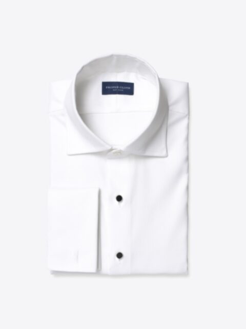 Shop Mayfair WR White Stretch Pinpoint
