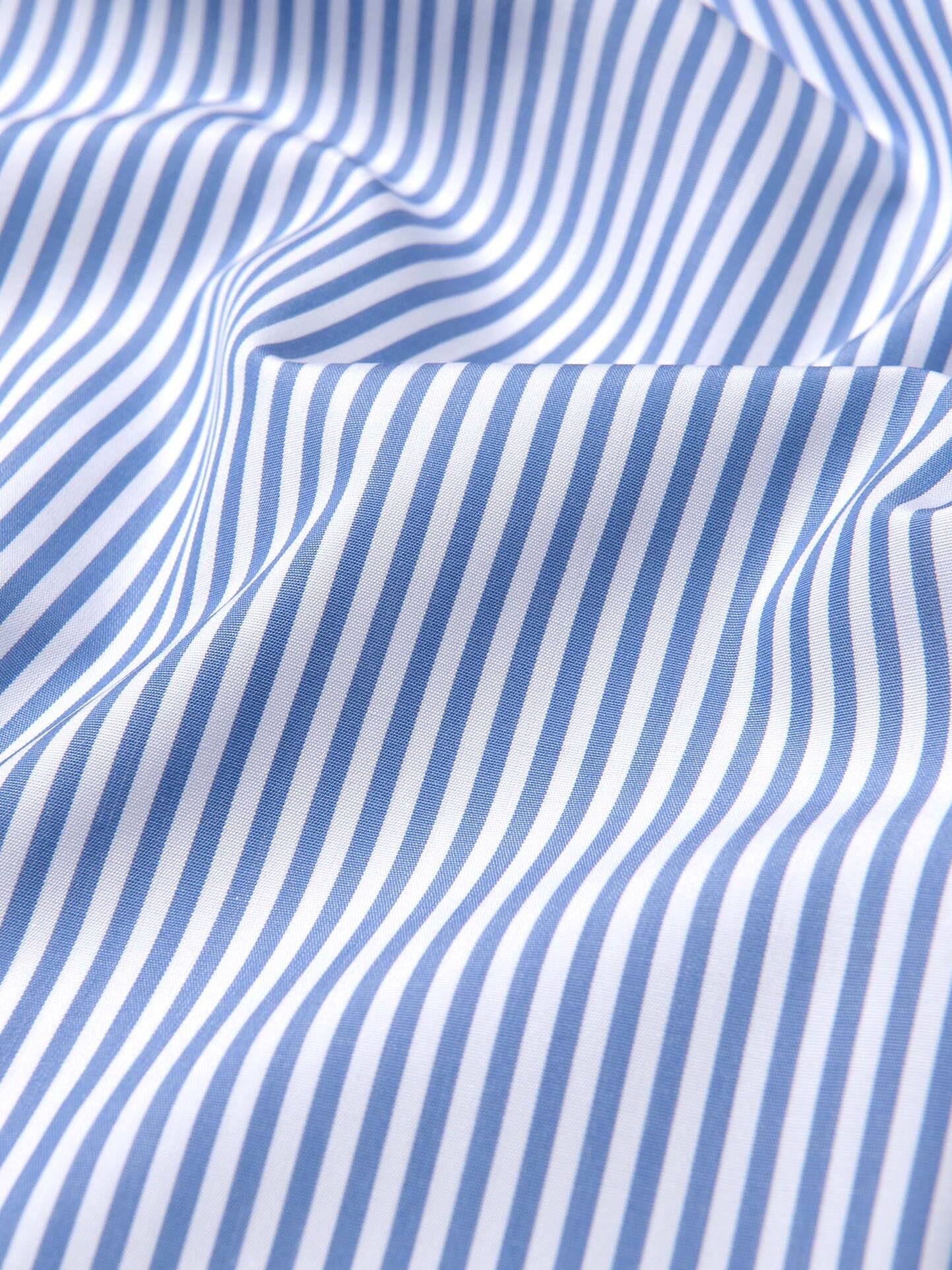 Stanton 120s Royal Blue Bengal Stripe Shirts by Proper Cloth