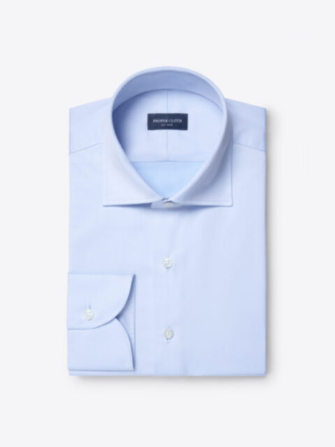 Shop Thomas Mason Goldline Blue Fine Twill