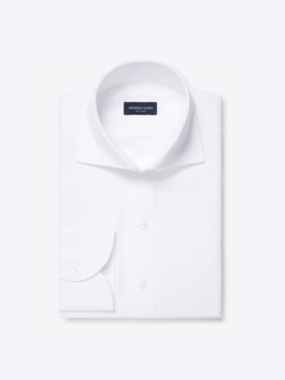 Thumb Photo of Thomas Mason White Giro Inglese Weave