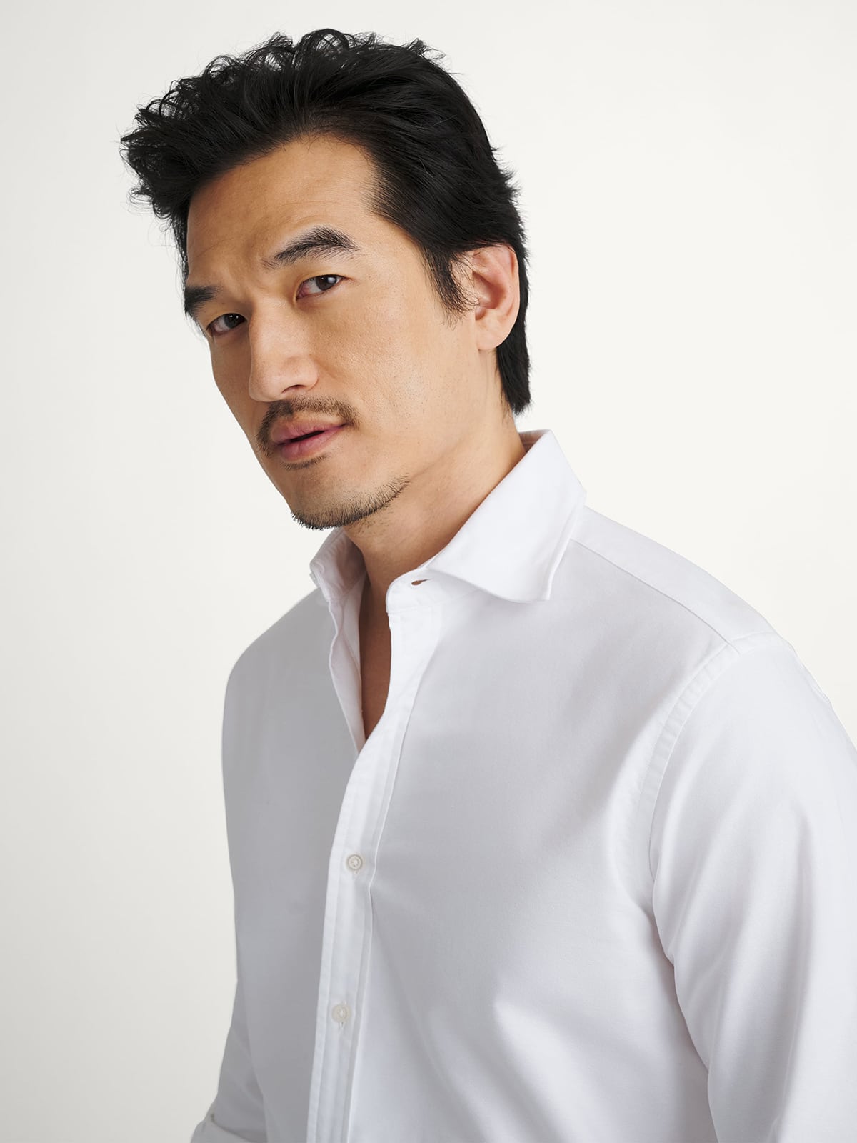 【美品】marka WIDE SPREAD COLLAR SHIRTS The Clark Oxford Spread Collar Shirt in White