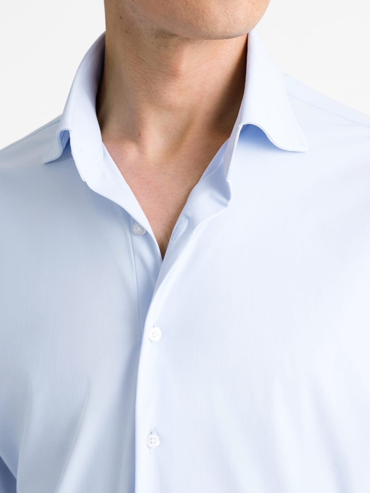 Italian Light Blue Performance Blend Shirt by Proper Cloth