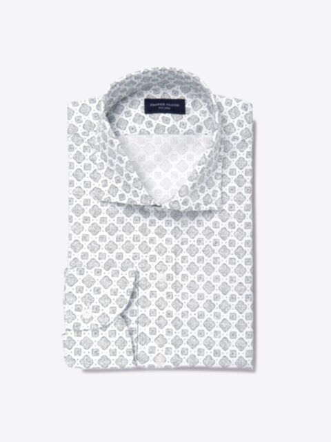 Shop Albini Black and White Vintage Foulard Print