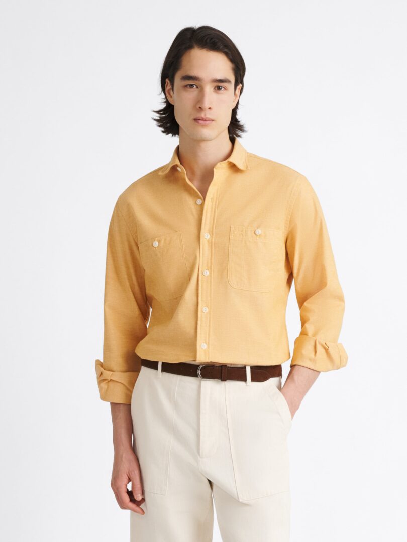 Portuguese Marigold Brushed Chambray Thumb Detail