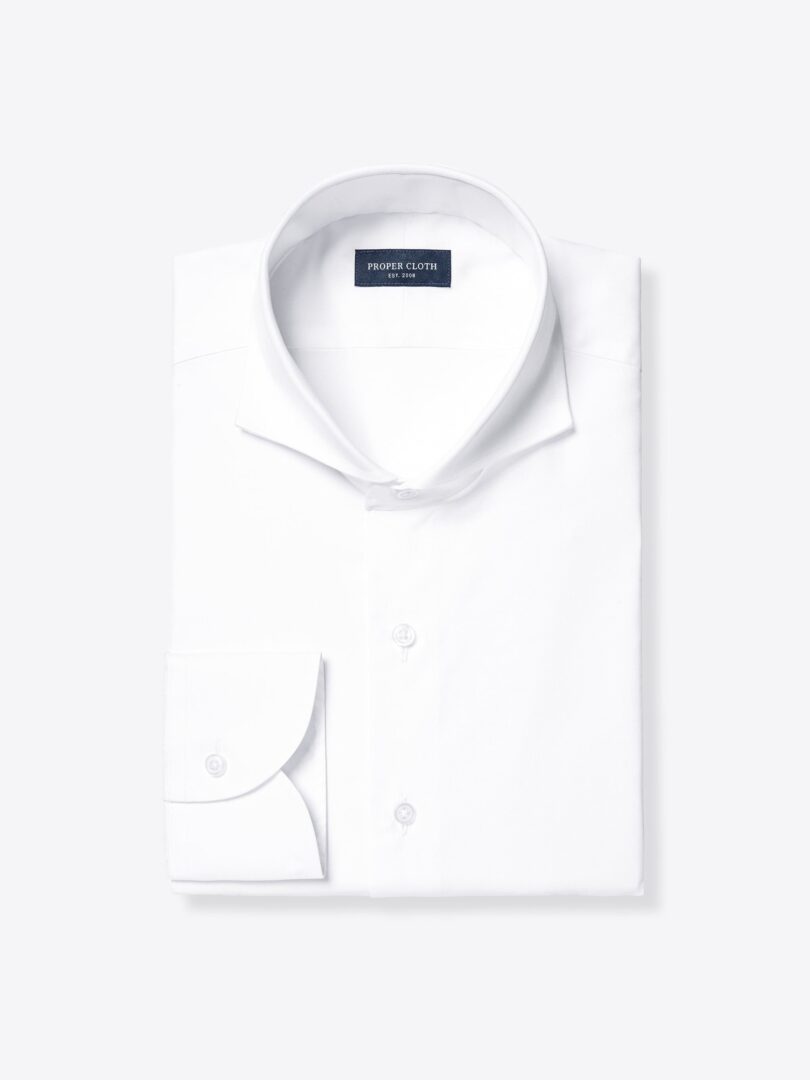 Thomas Mason White 100s Fine Twill 