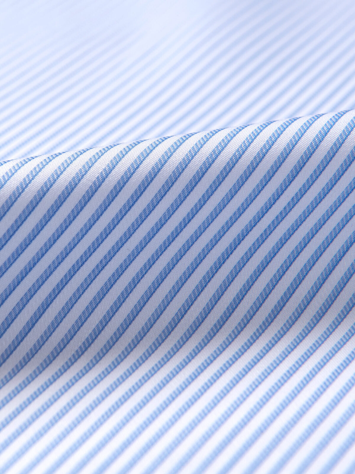 Non-Iron Light Blue Shadow Stripe Twill Shirts by Proper Cloth