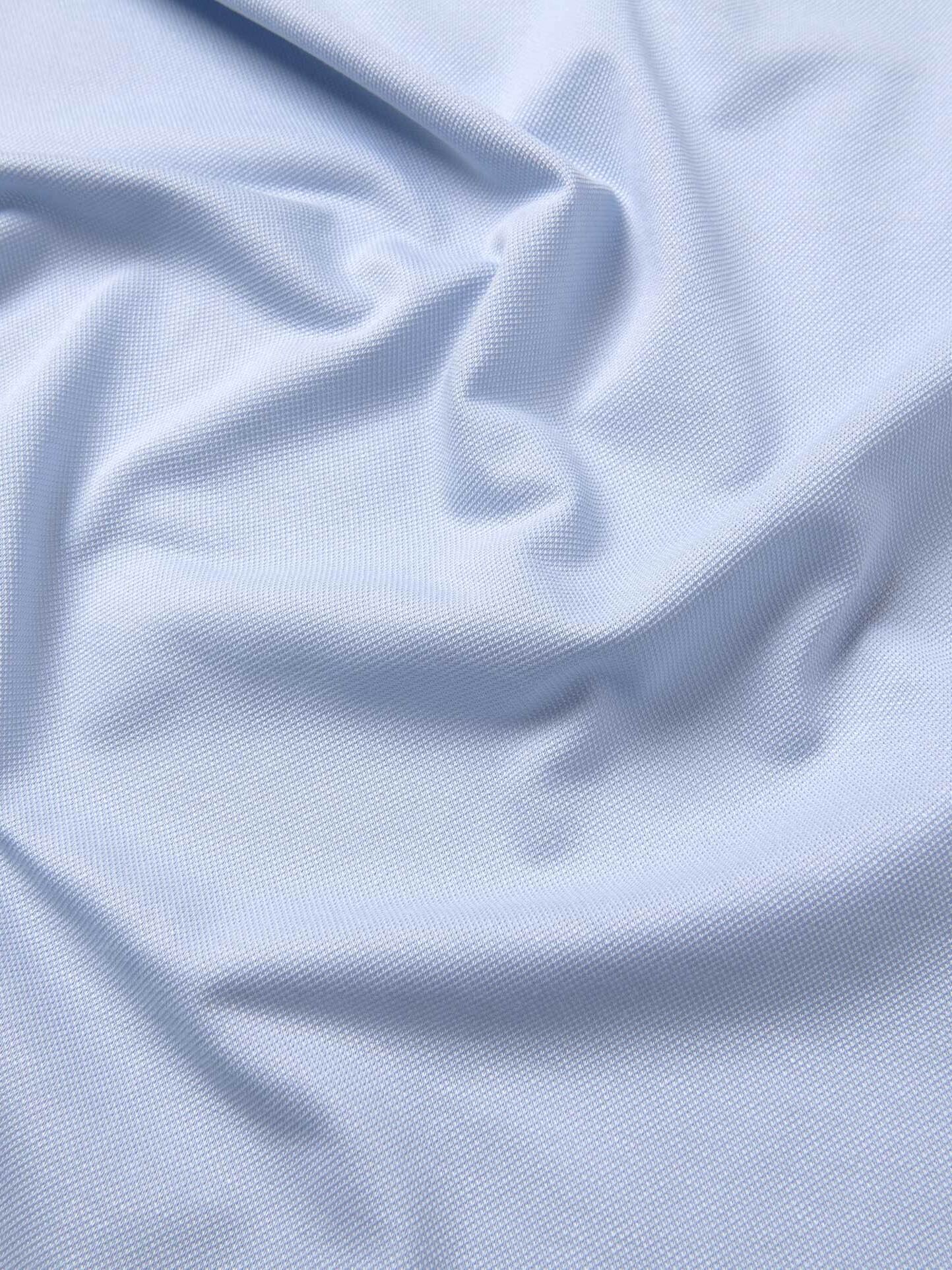 Japanese Light Blue Performance Knit Pique Shirts by Proper Cloth