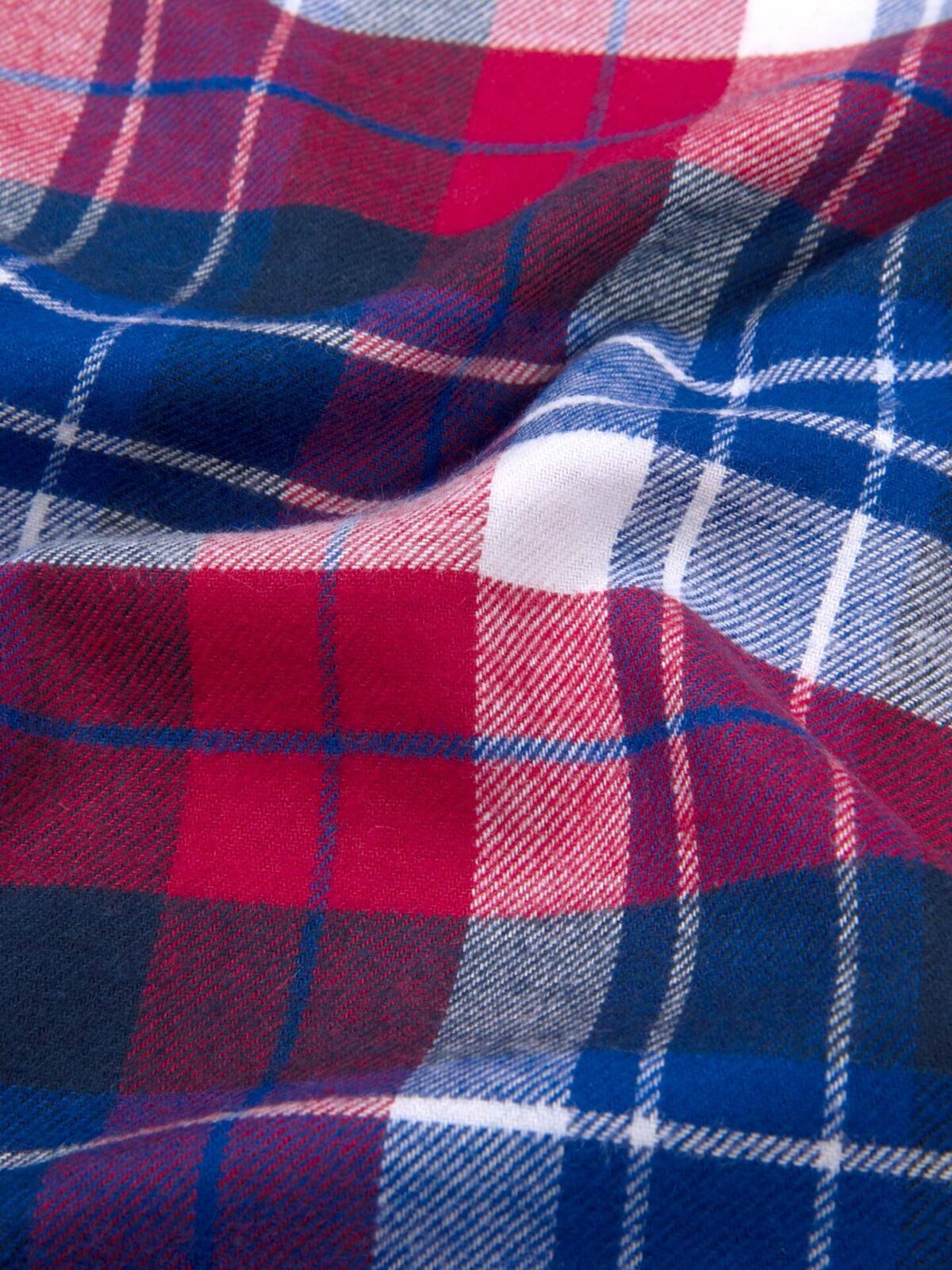 Stowe Red and Blue Tartan Flannel Shirts by Proper Cloth