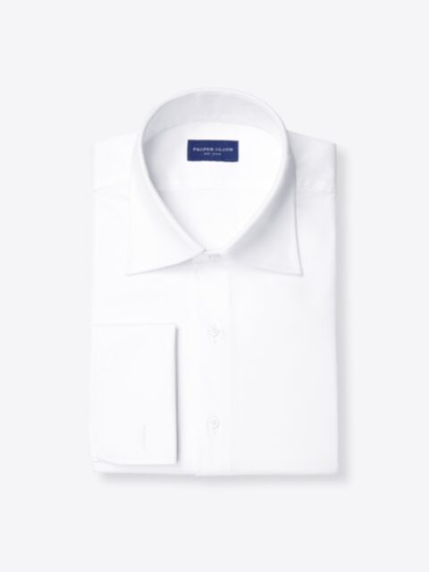 Shop Thomas Mason White Royal Oxford
