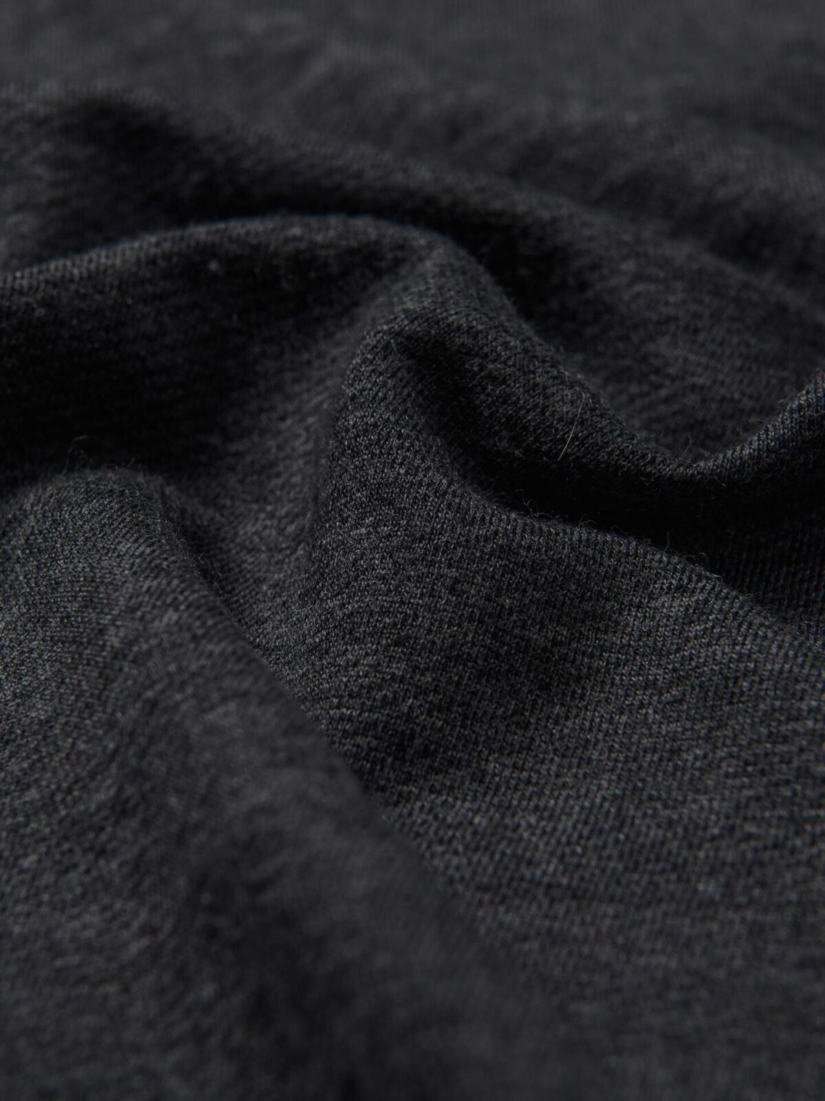 Charcoal Melange Wool and Cotton Knit Shirts by Proper Cloth