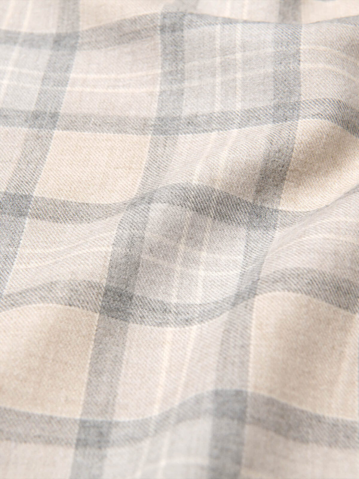 Flannel Plaid Red White Gray Yellow Taupe 58 Wide Cotton Flannel Fabric by  the Yard (D275.