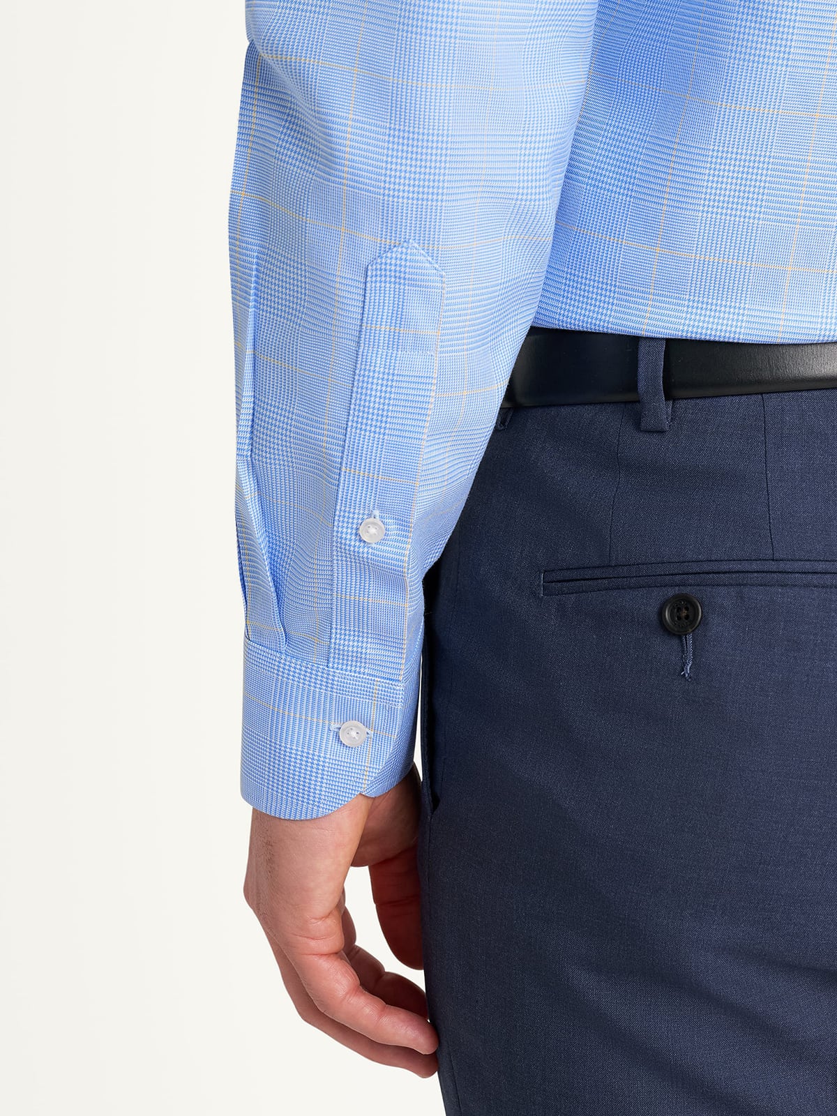men's non iron slim fit dress shirts BLU Miami Slim Fit Non-Iron Dress Shirt in Ecru 17.5 / L main image 0