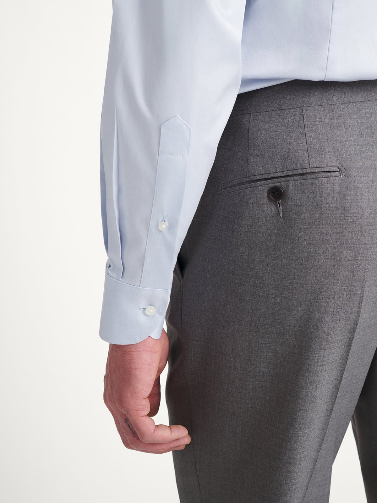 The Hidden Button Down Collar Shirt in Light Blue The Hidden Button Down Collar Shirt in Light Blue