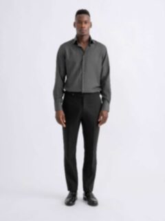 The Reda Merino Wool Shirt in Dark Grey Melange The Reda Merino Wool Shirt in Dark Grey Melange