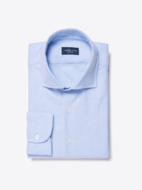 Shop Light Blue Flannel Oxford