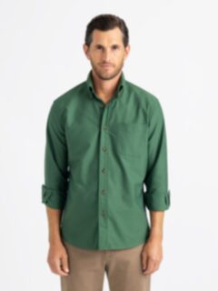 トップス GREEN THUMB SHIRT(A/C OXFORD) GalaxyOX-06-OLIVE__BT-315-