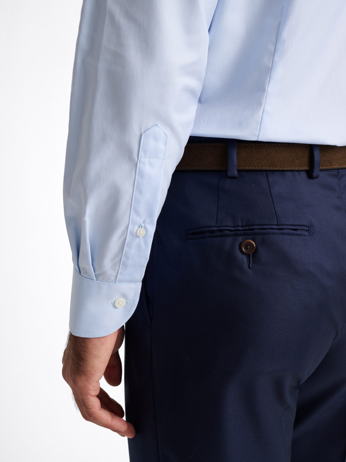 mens fine dress shirts Slim Fit Blue Fine Line Stripe Non-Iron Men's Dress Shirt  Wilkes & Riley,  LLC