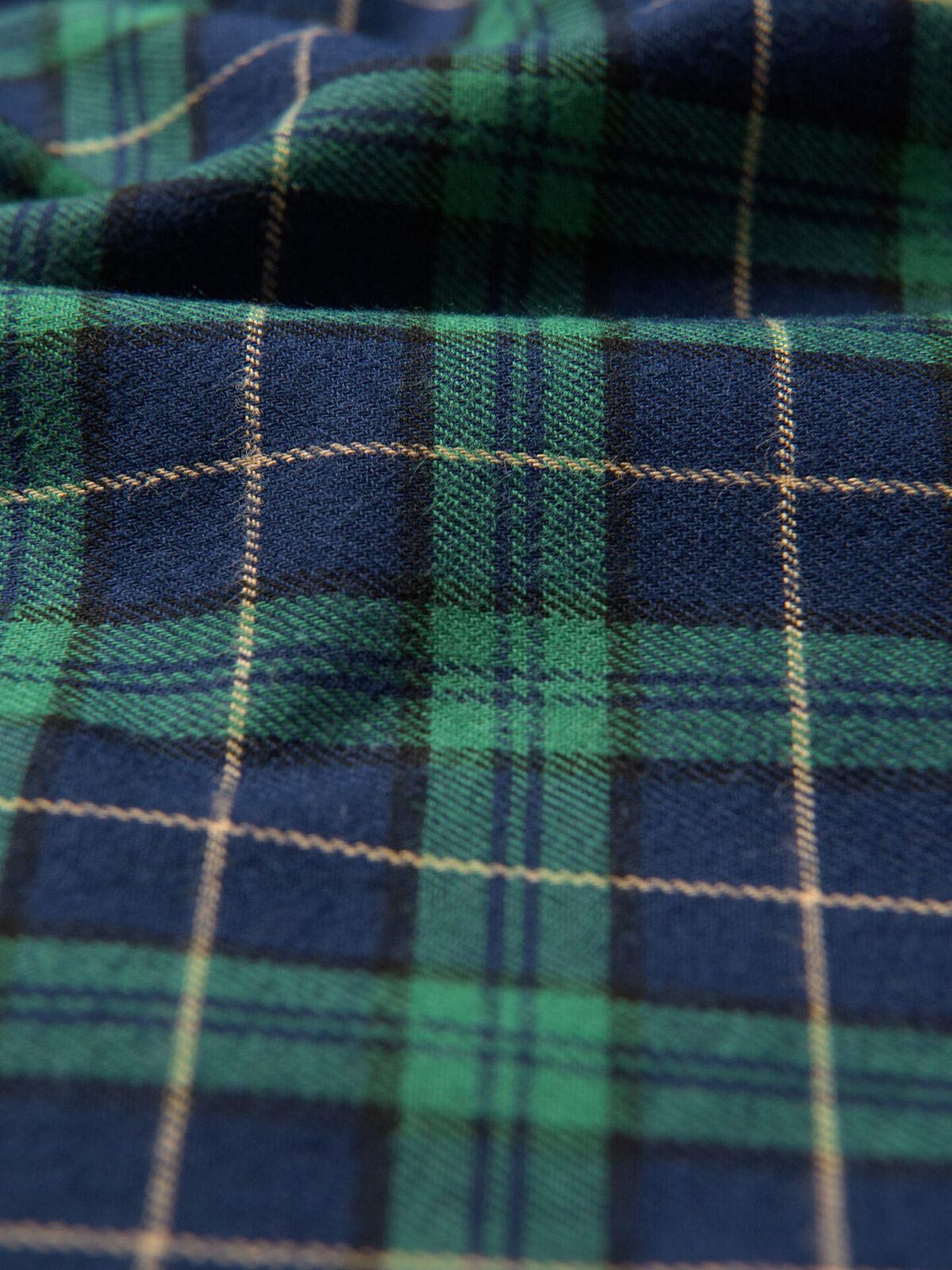 Green and Navy Tartan Flannel Shirts by Proper Cloth