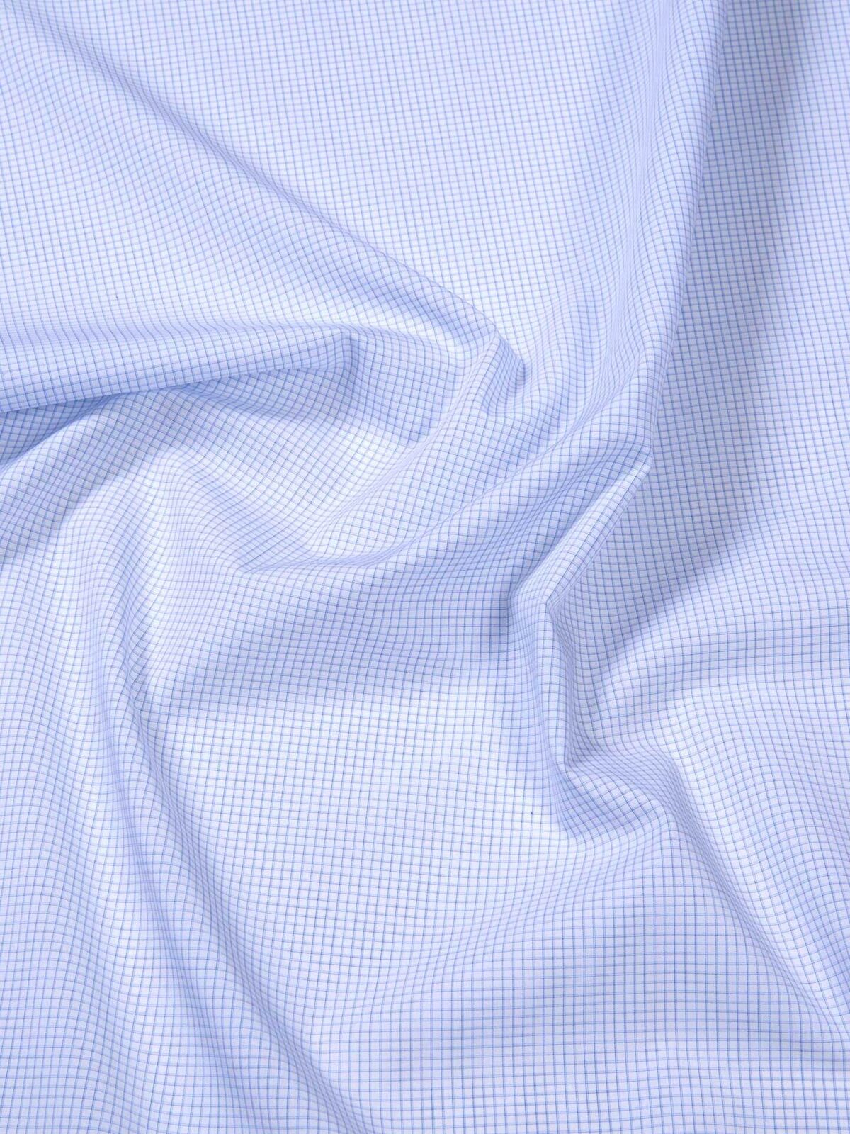 Shadow Check Cloth Madison Light Blue Mini Shadow Check Shirts by Proper Cloth