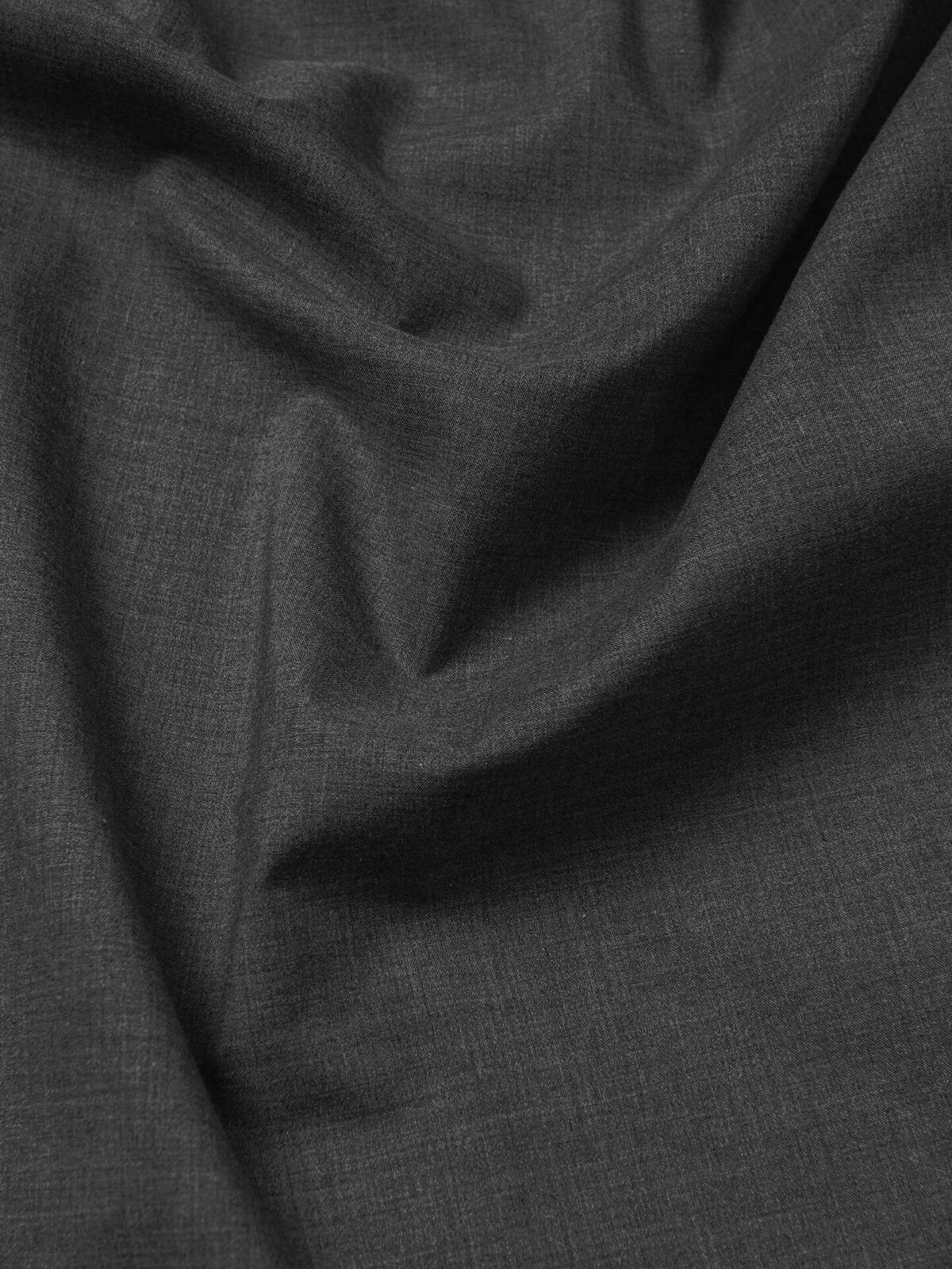 Bleecker Charcoal Melange Plain Weave Shirts by Proper Cloth