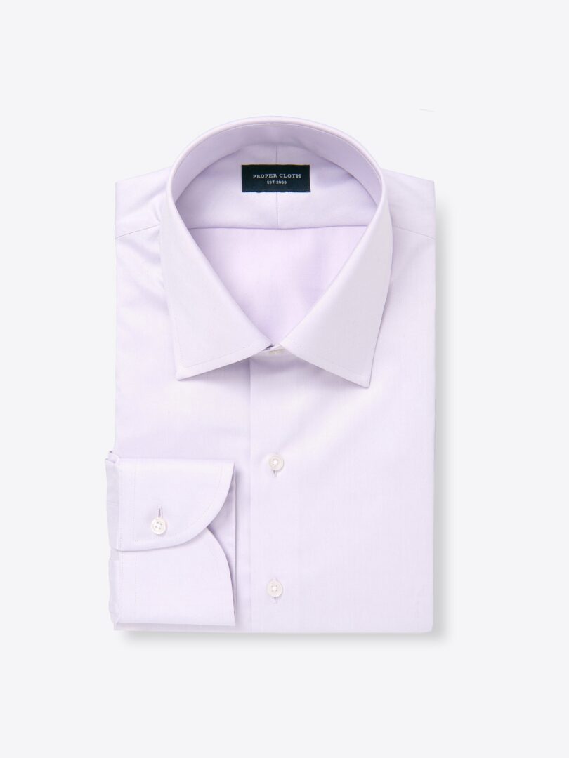 Hudson Wrinkle-Resistant Lavender Twill Custom Dress Shirt 