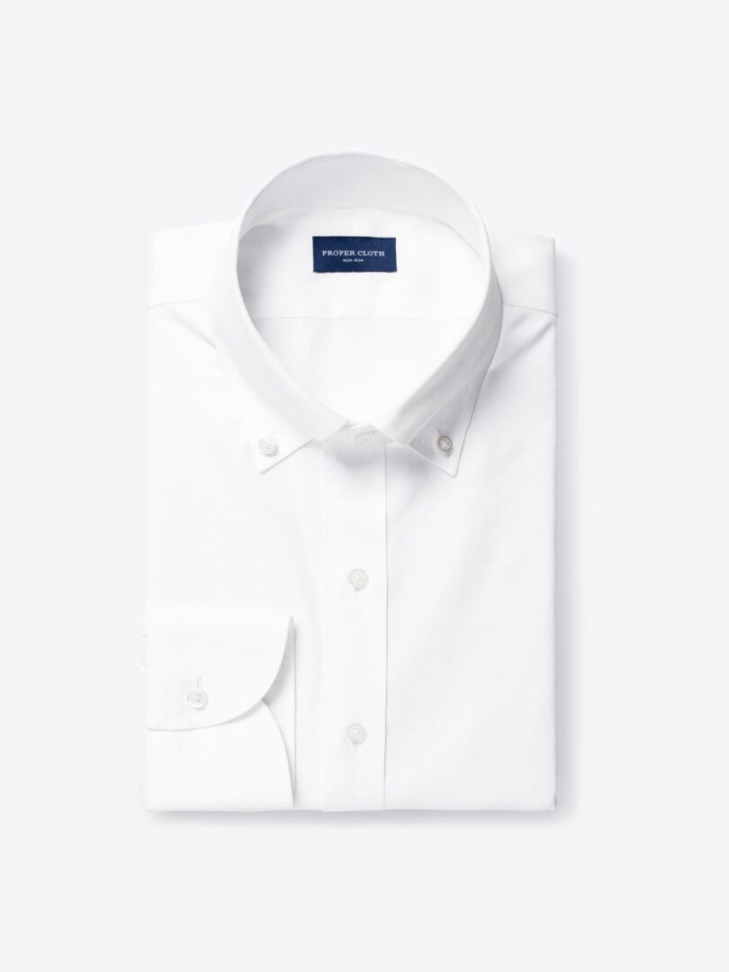 Mercer White Pinpoint Custom Dress Shirt 