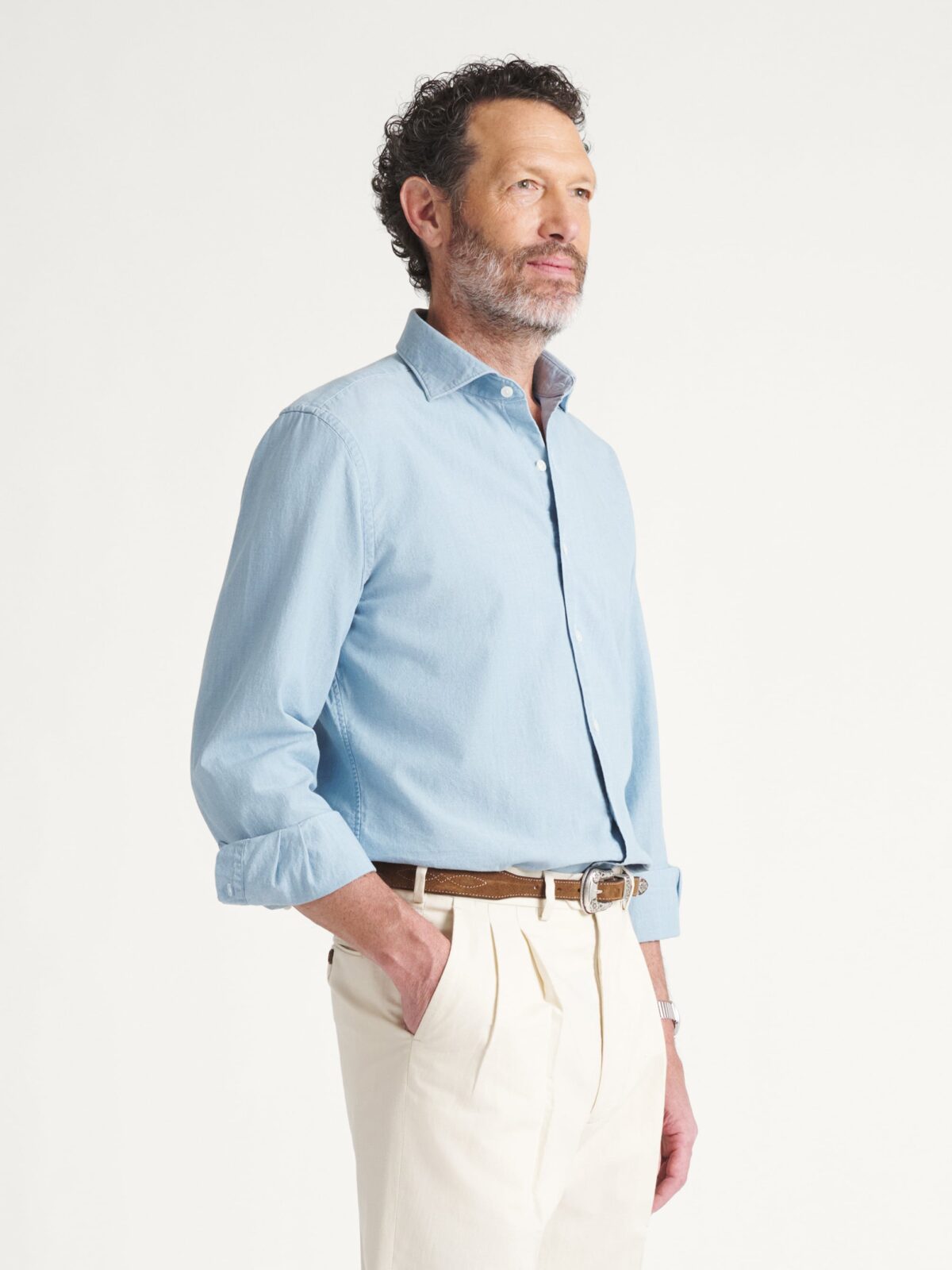 long sleeve shirt with dress pants Men's Comfort Fit White Cotton Dress Shirt - Long Sleeve