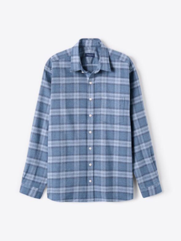 Men’s Teton Slate and Sky Plaid Flannel Thumb