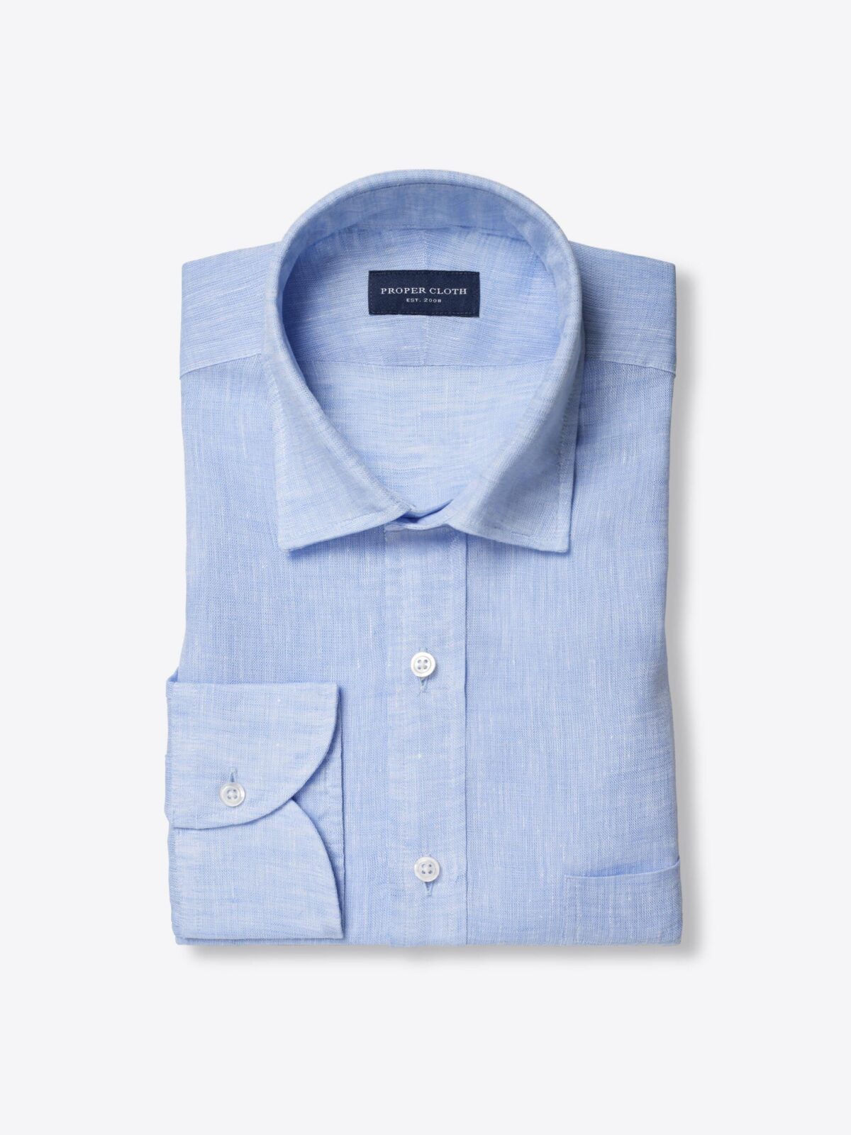 Cisco Light Blue Linen Shirt by Proper Cloth