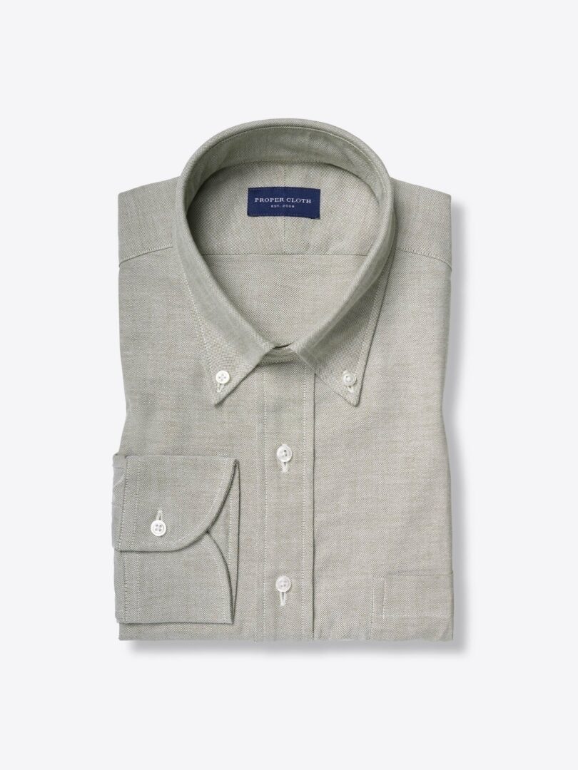 Olive Lightweight Oxford Cloth 