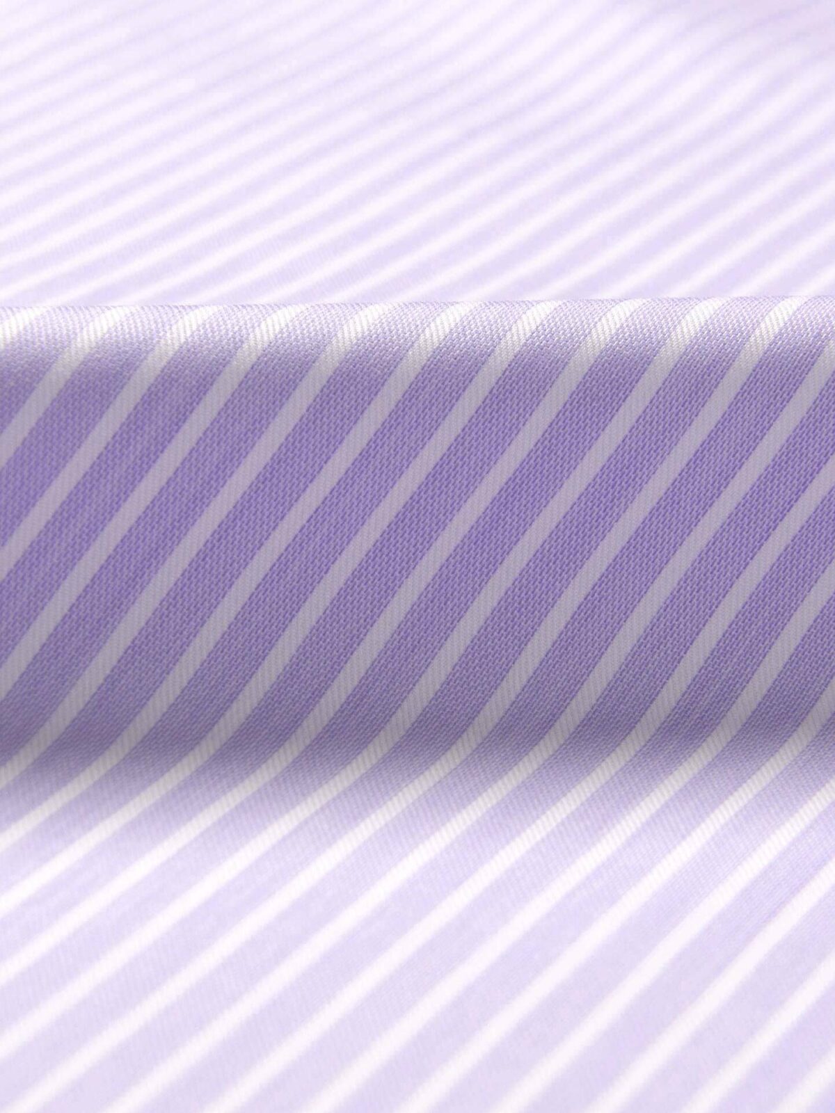 Thomas Mason Non-Iron Lavender End-on-End Reverse Stripe Tailor