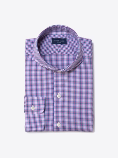 Shop Canclini Purple 120s Multi Gingham