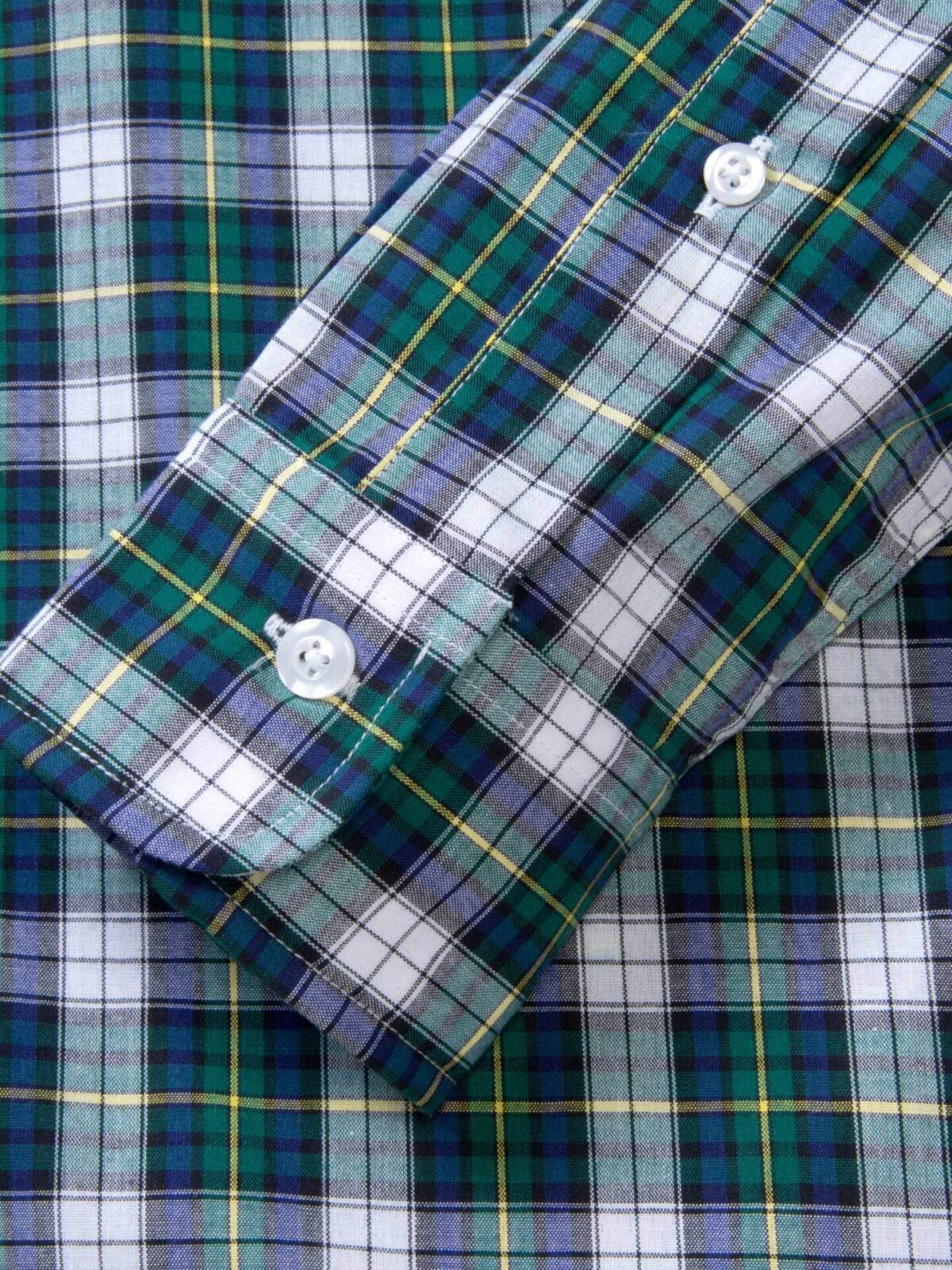 green emerald velvet dress Plus Size Navy & Green Check Cotton Flannel Shirt Dress main image 1