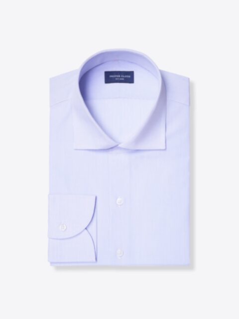Shop Thomas Mason Goldline Light Blue Micro Grid