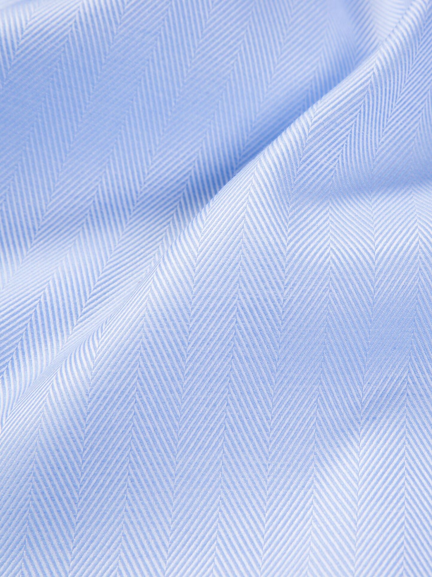 Dover 120s Light Blue Royal Herringbone Shirts by Proper Cloth