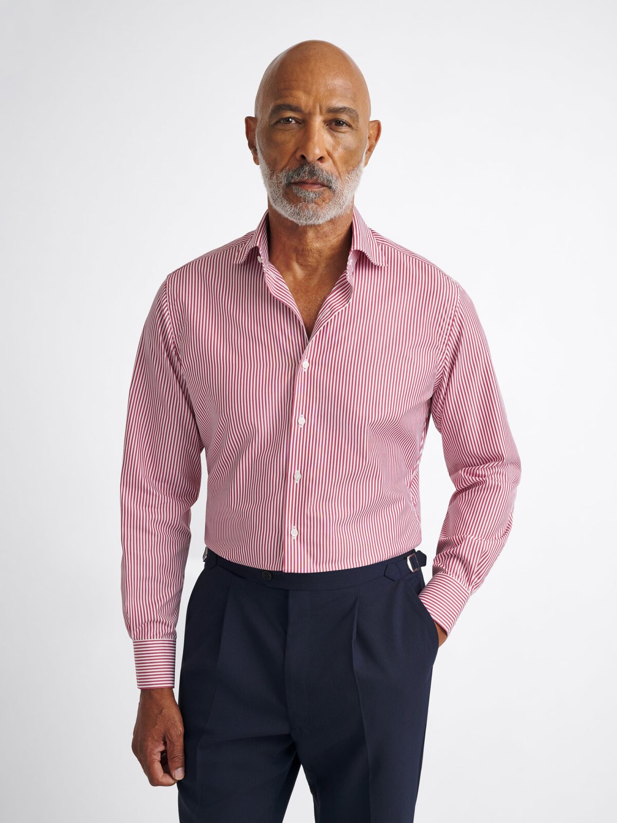 Dress Red And White Line Shirt Unique Bargains Men's Casual