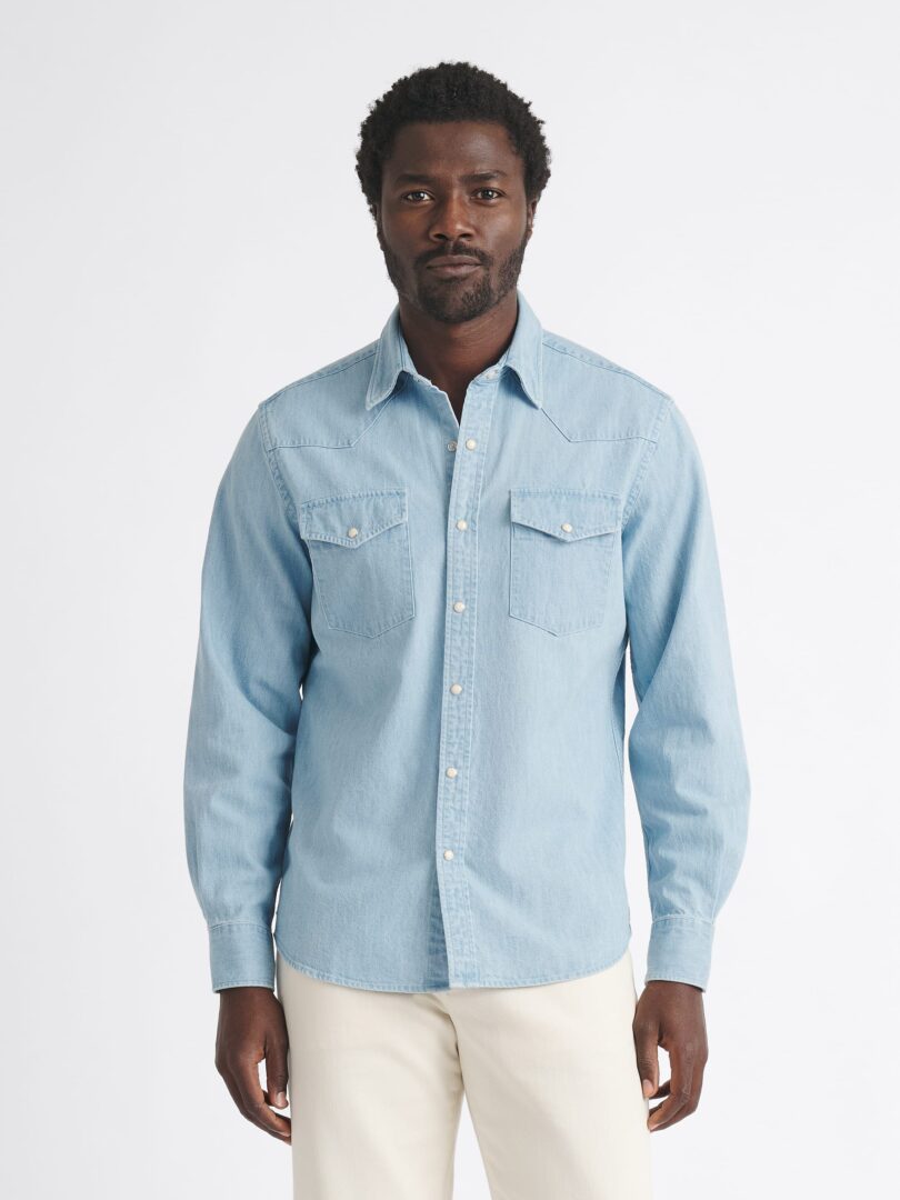 The Leadville Heavyweight Western Shirt Detail