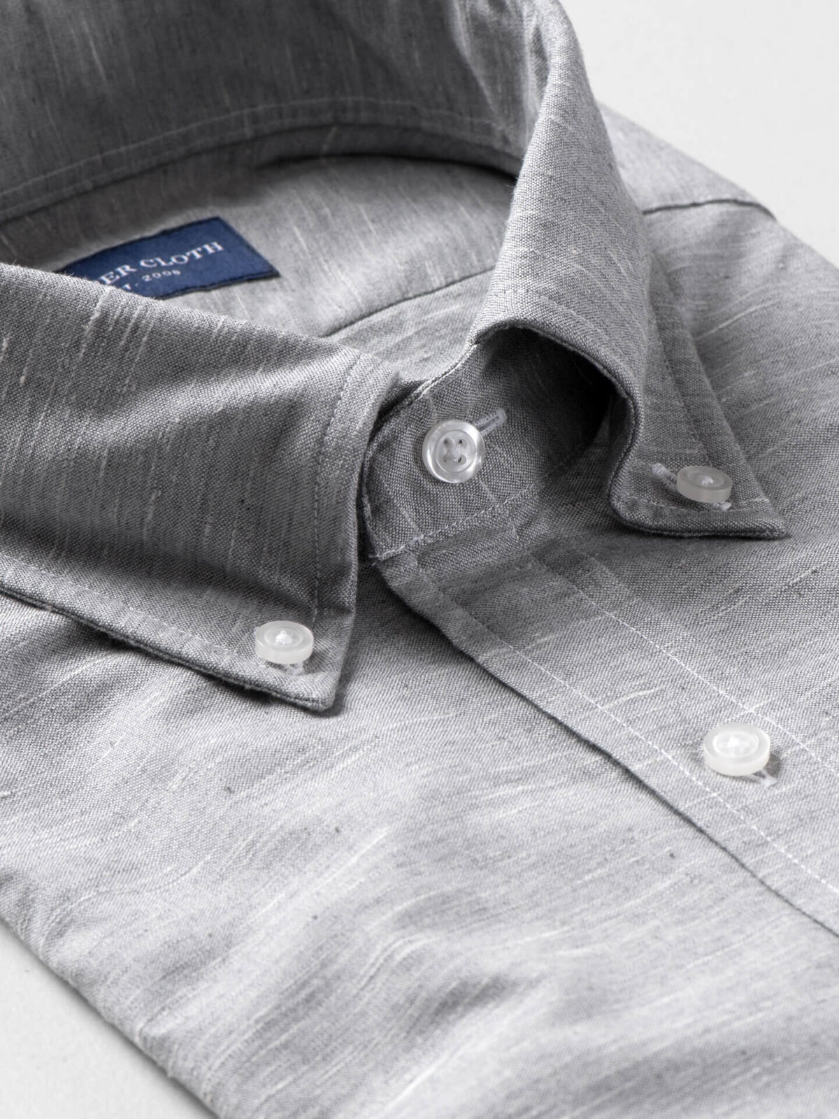 Biella Light Grey Chambray Shirt