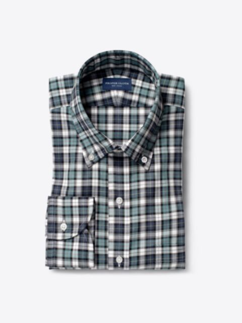 Shop Vincent Sage and Indigo Plaid