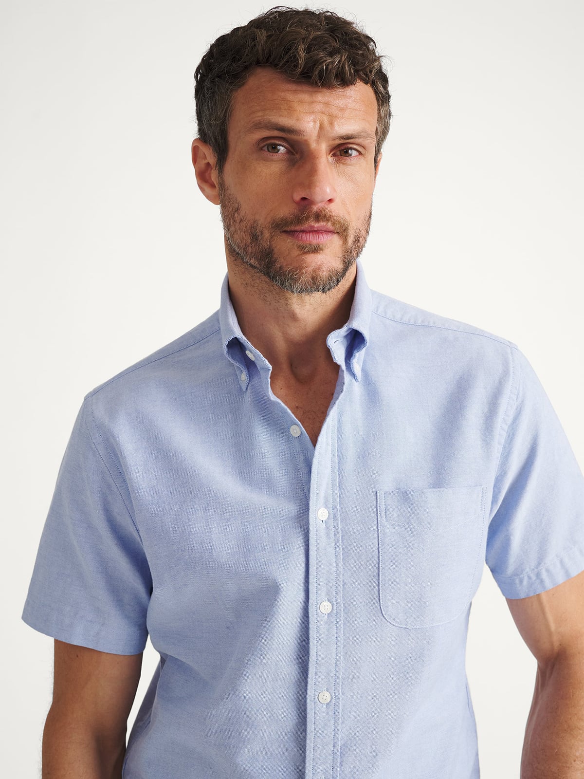 Men's Short Sleeve Smart Casual Shirts - Oxford & Linen Look, Solid & Check Patterns, From £6.99