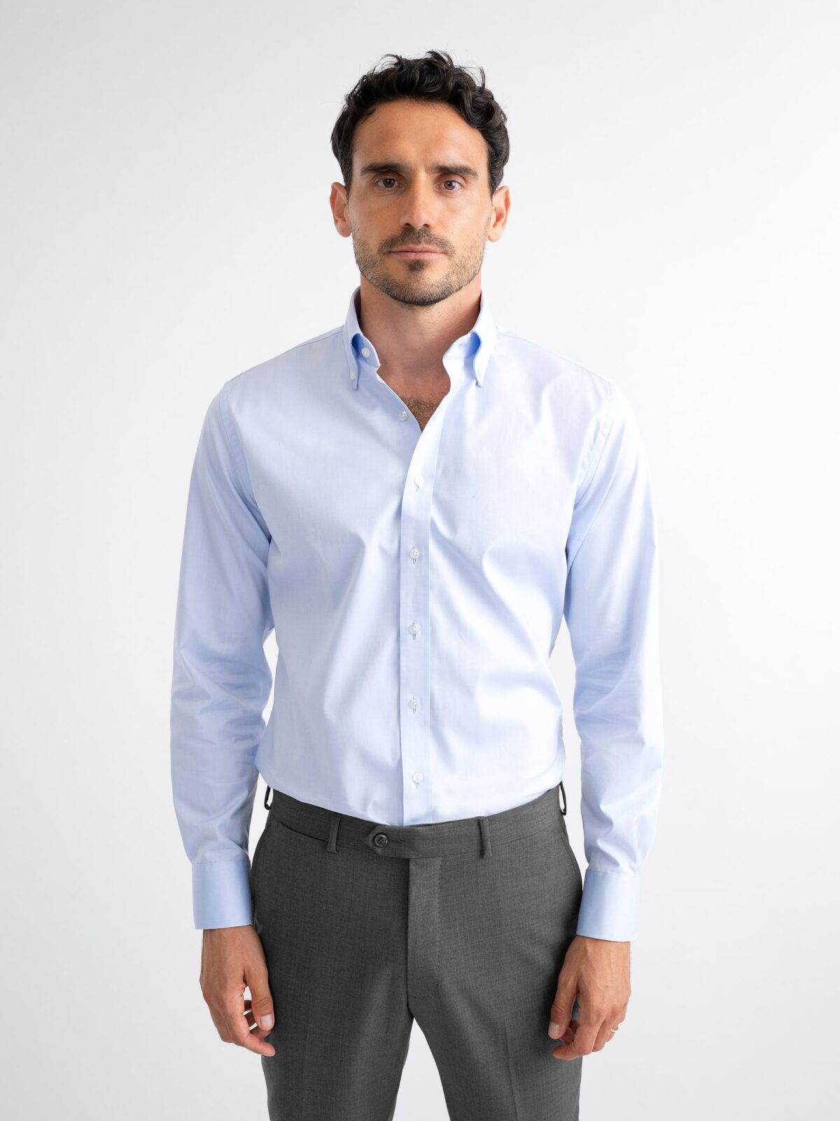 The Thomas Mason Button Down in Light Blue